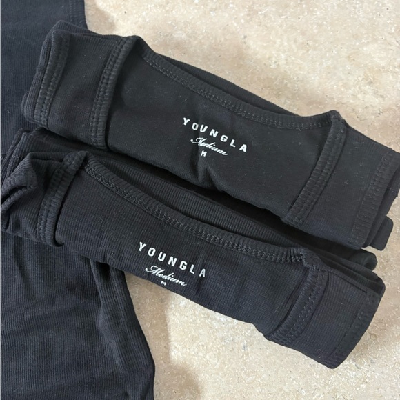 YoungLA Black Ribbed Tank - Picture 3 of 7